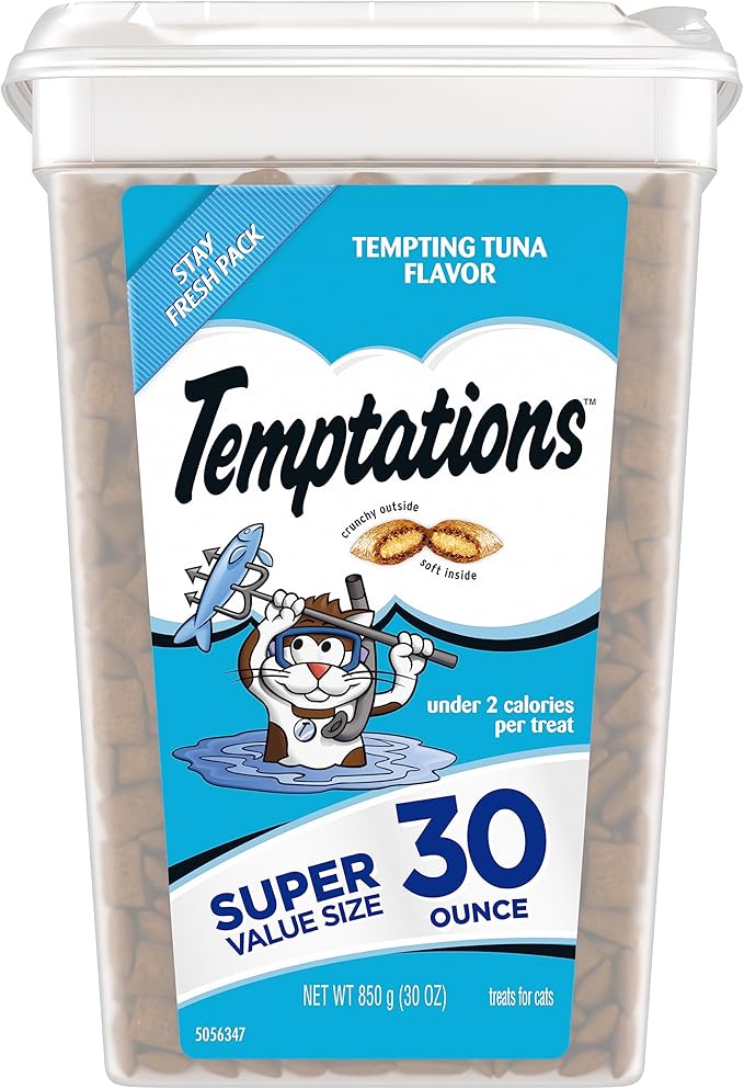 Temptations Classic Crunchy and Soft Cat Treats Tempting Tuna Flavour