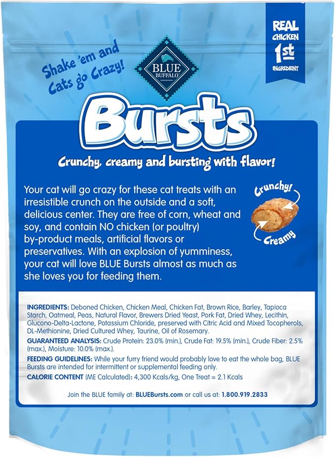 Blue Buffalo Bursts Crunchy & Creamy Cat Treats