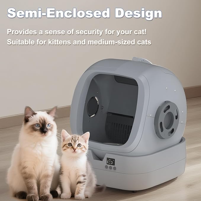 Automatic Cat Litter Box  with Self Cleaning and APP Control