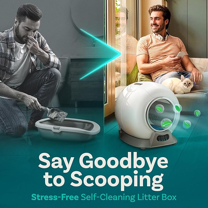 Self Cleaning Automatic Litter Box with Wifi Control