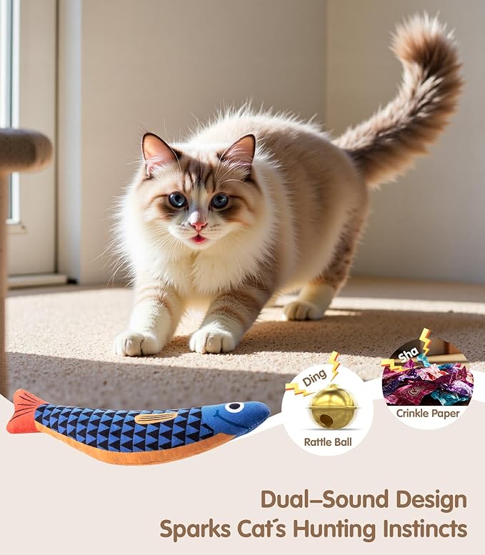 Natural Catnip Interactive Soft Chew Kicker Cat Toy