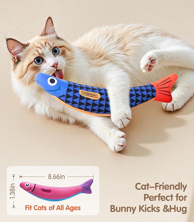 Natural Catnip Interactive Soft Chew Kicker Cat Toy