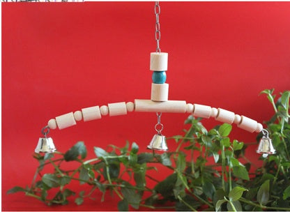 Enhance Your Bird's Happiness with Our Natural Wood Bird Toy!