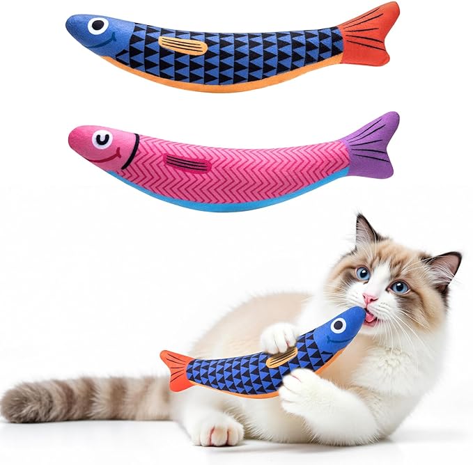 Unleash the Fun with Our Natural Catnip Interactive Soft Chew Kicker Cat Toy
