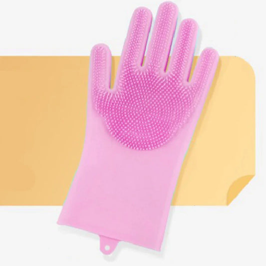 Transform Grooming Time with Our Silicone Pet Grooming & Bathing Gloves!