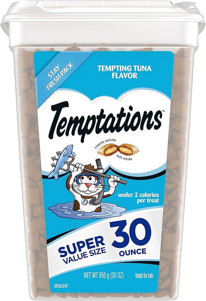 Temptations Classic Crunchy and Soft Cat Treats Tempting Tuna Flavour