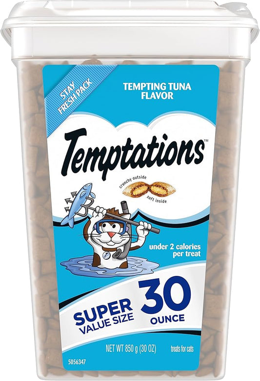 Temptations Classic Crunchy and Soft Cat Treats Tempting Tuna Flavour