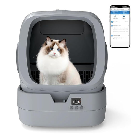 Automatic Cat Litter Box  with Self Cleaning and APP Control