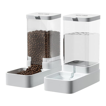 Automatic Gravity Pet Feeder and Water Dispenser Set