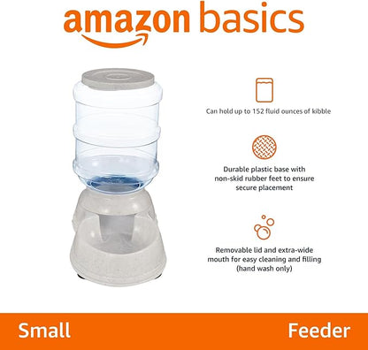 Basics Gravity Pet Food Feeder for Dogs and Cats