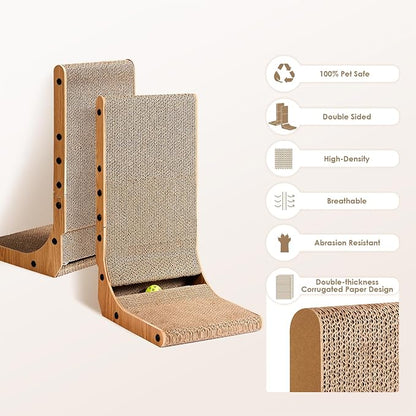Cardboard Cat Scratcher for Indoor Kitten Cats