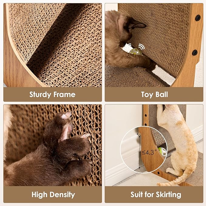 Cardboard Cat Scratcher for Indoor Kitten Cats