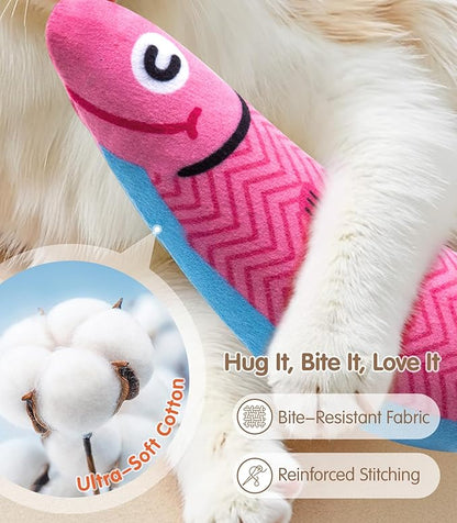 Natural Catnip Interactive Soft Chew Kicker Cat Toy